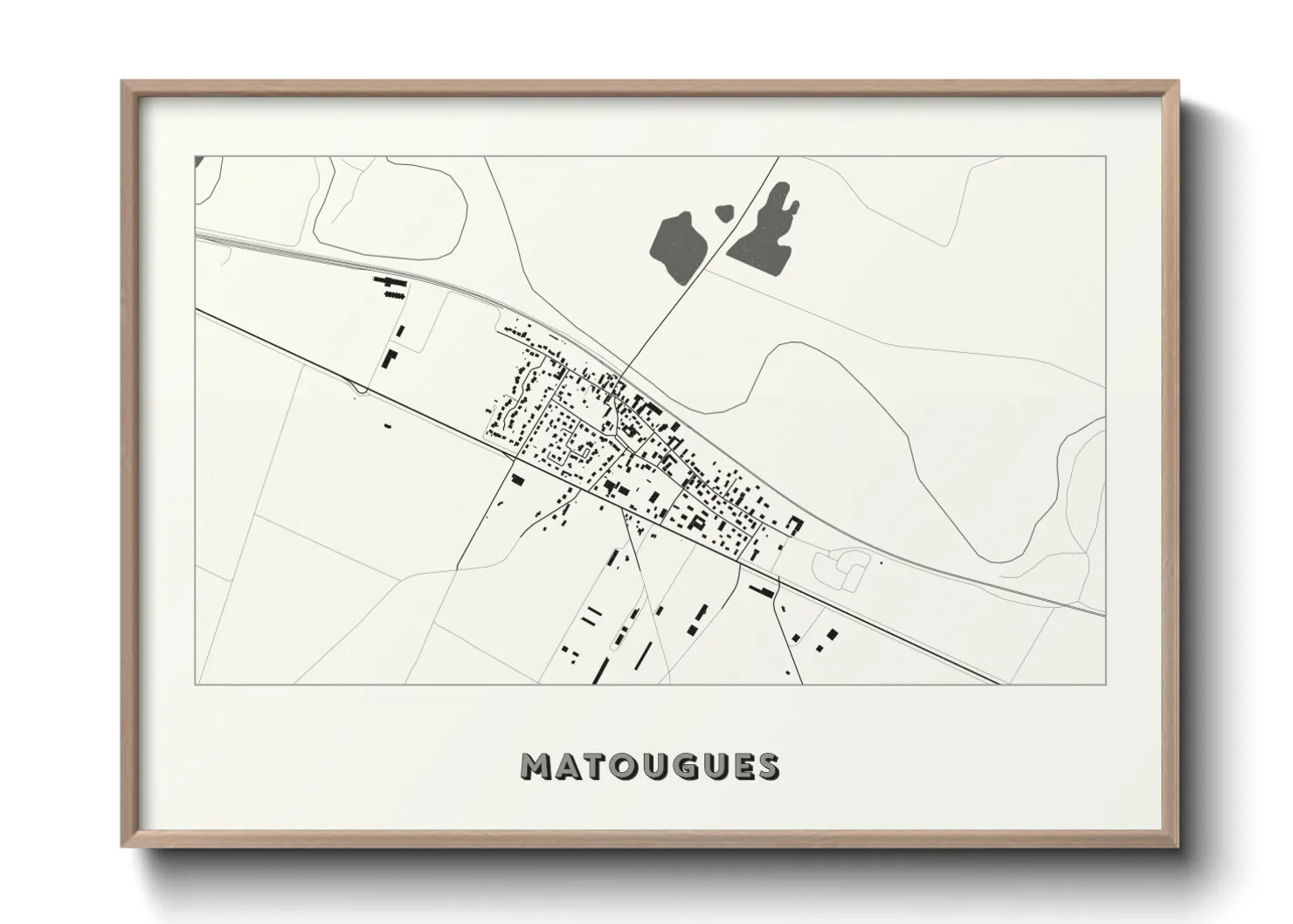 Une affiche de carte sur Matougues
