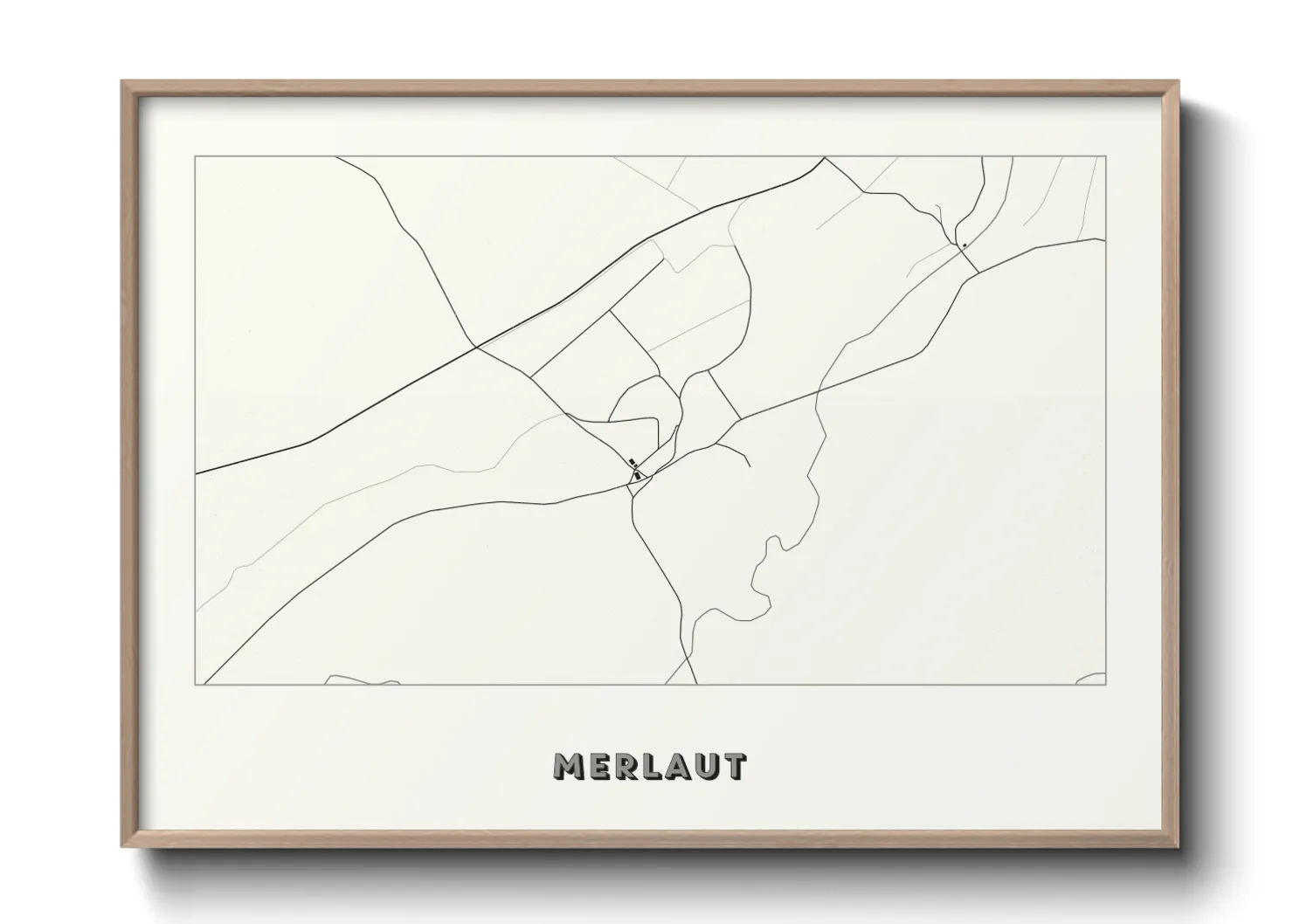 Une affiche de carte sur Merlaut