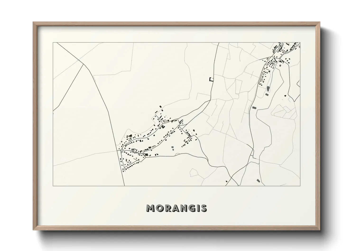 Une affiche de carte sur Morangis