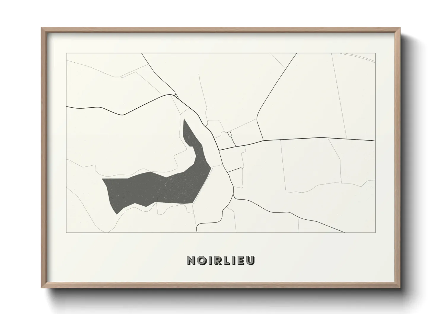 Une affiche de carte sur Noirlieu