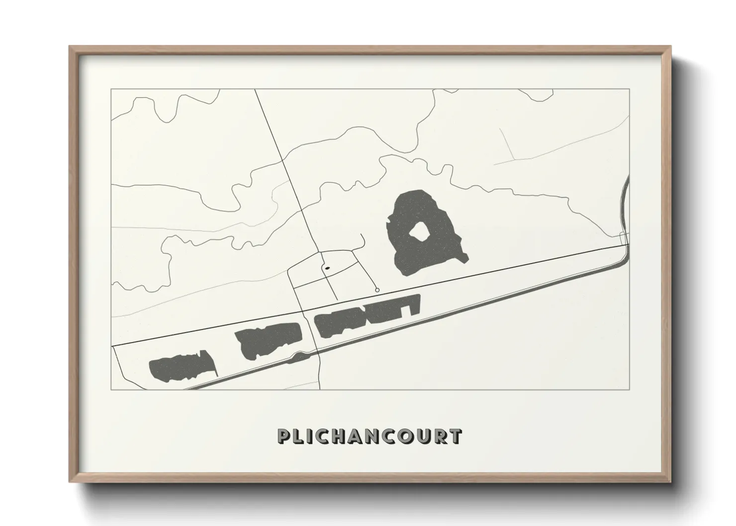 Une affiche de carte sur Plichancourt