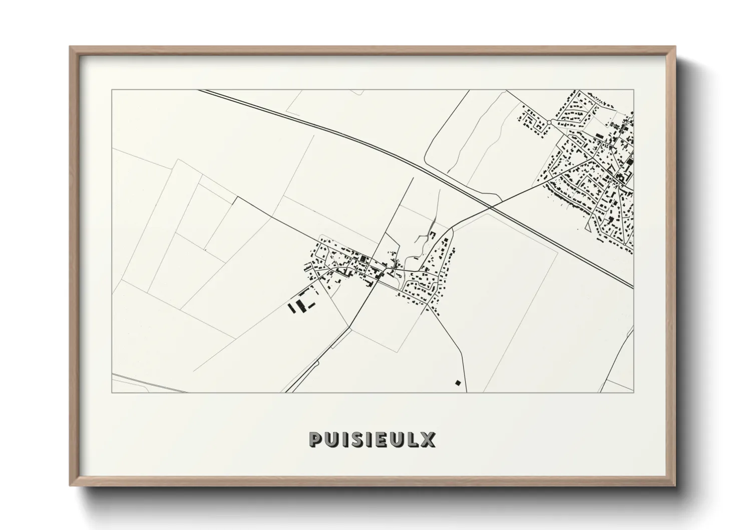 Une affiche de carte sur Puisieulx