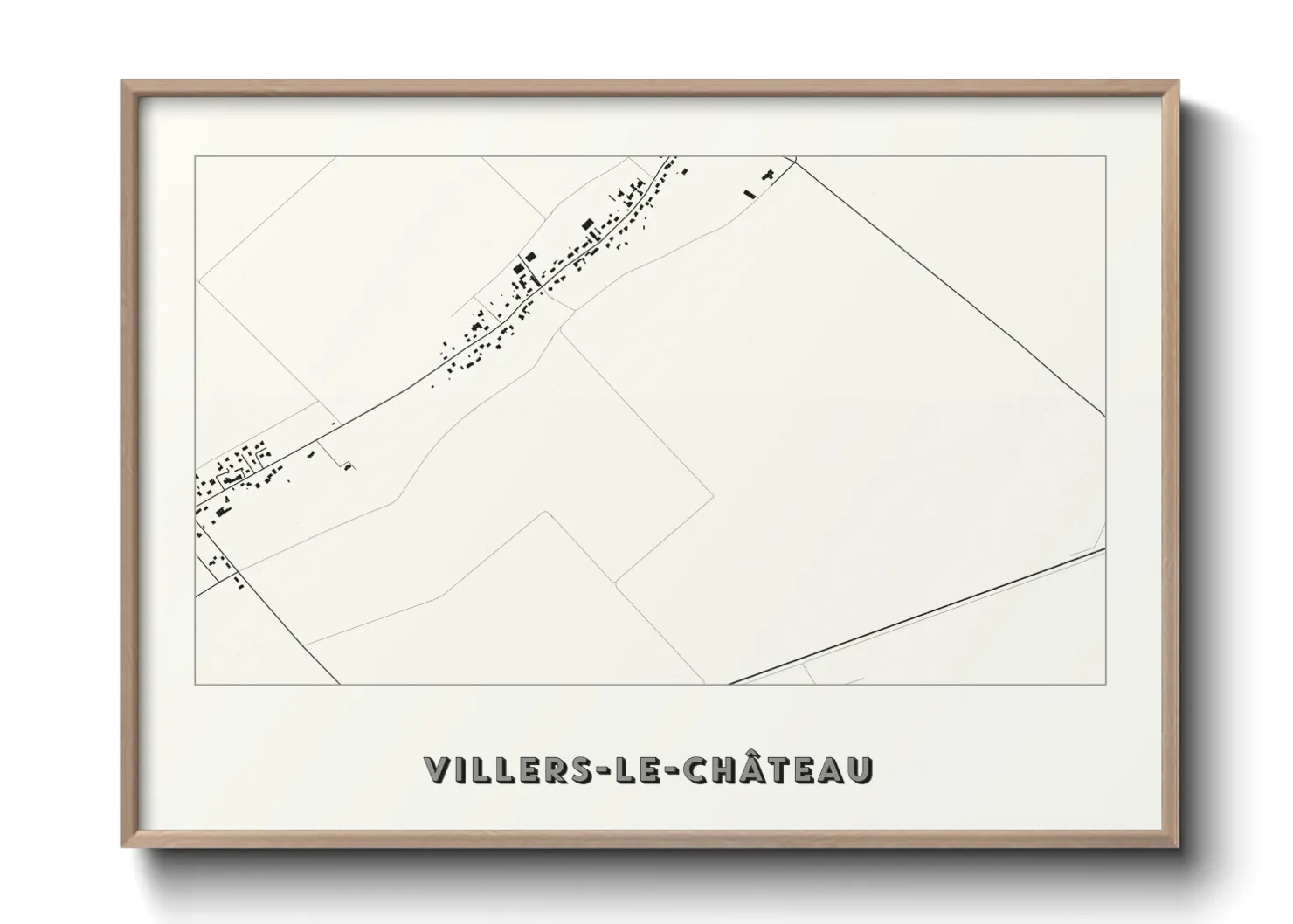 Une affiche de carte sur Villers-le-Château