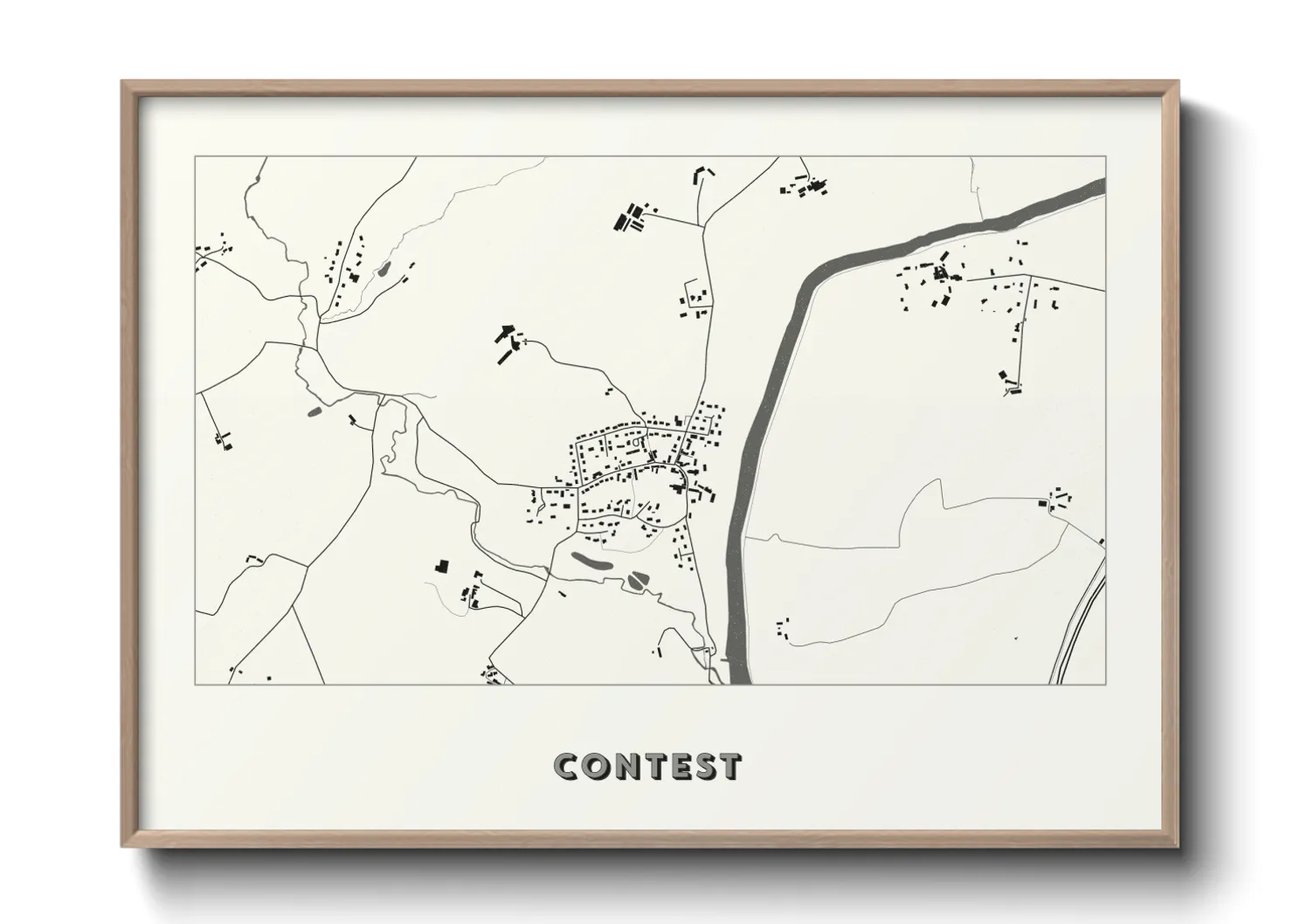 Une affiche de carte sur Contest