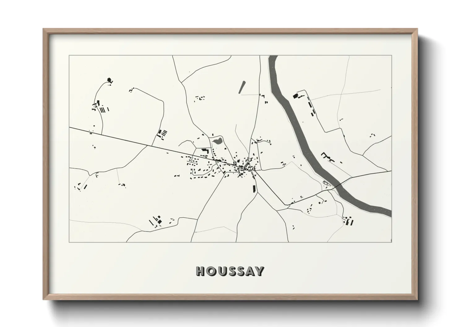 Une affiche de carte sur Houssay