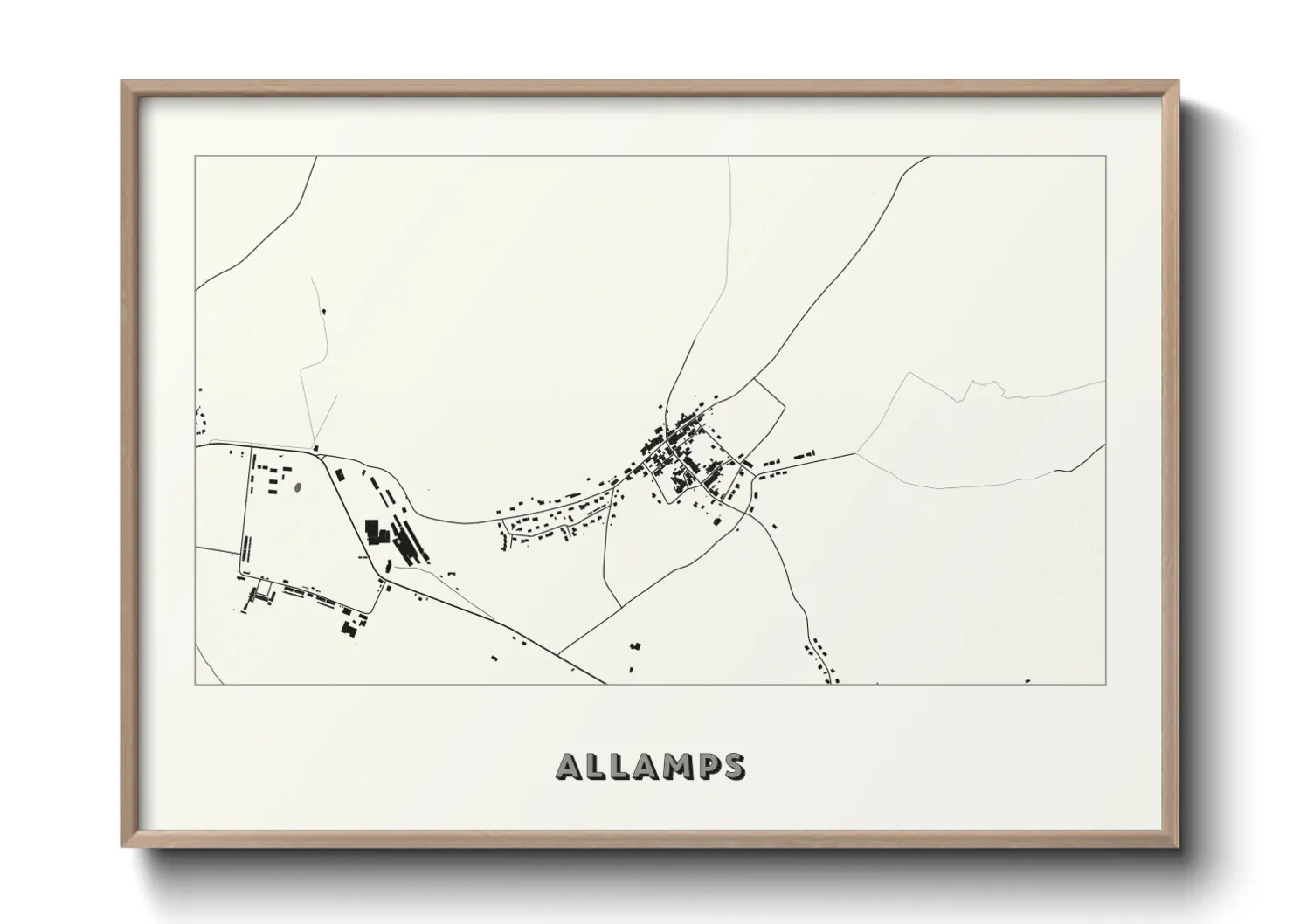 Une affiche de carte sur Allamps