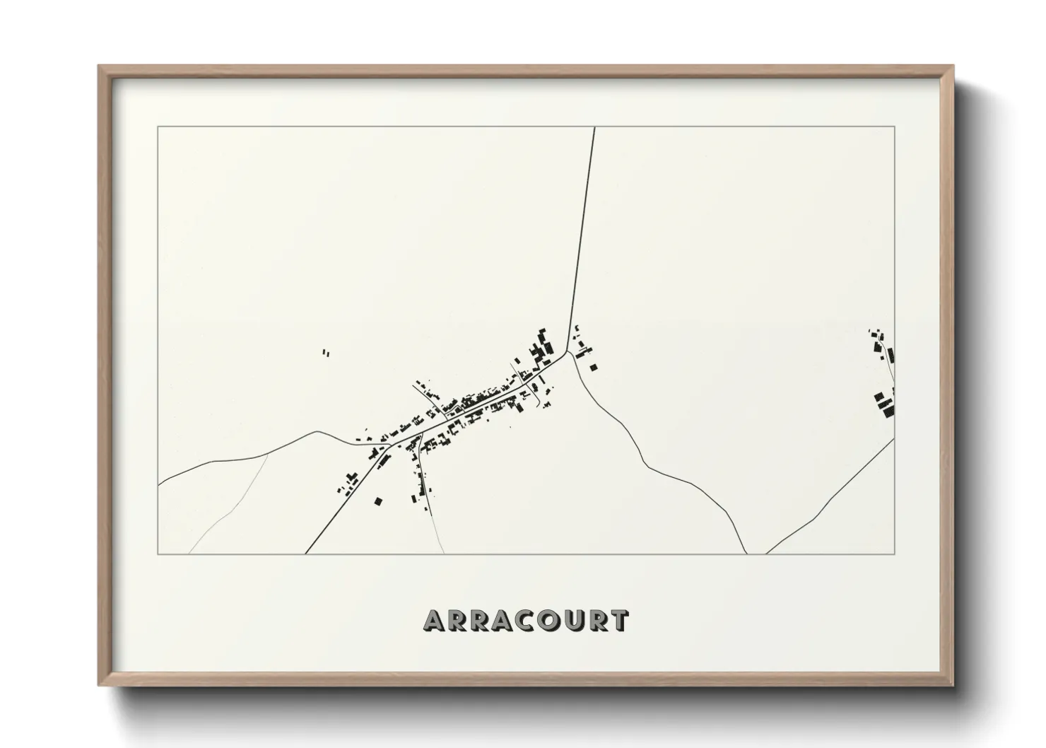 Une affiche de carte sur Arracourt