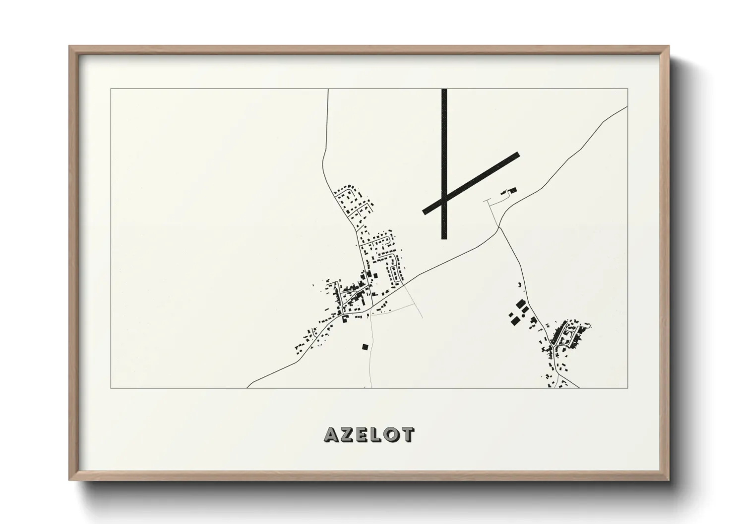 Une affiche de carte sur Azelot