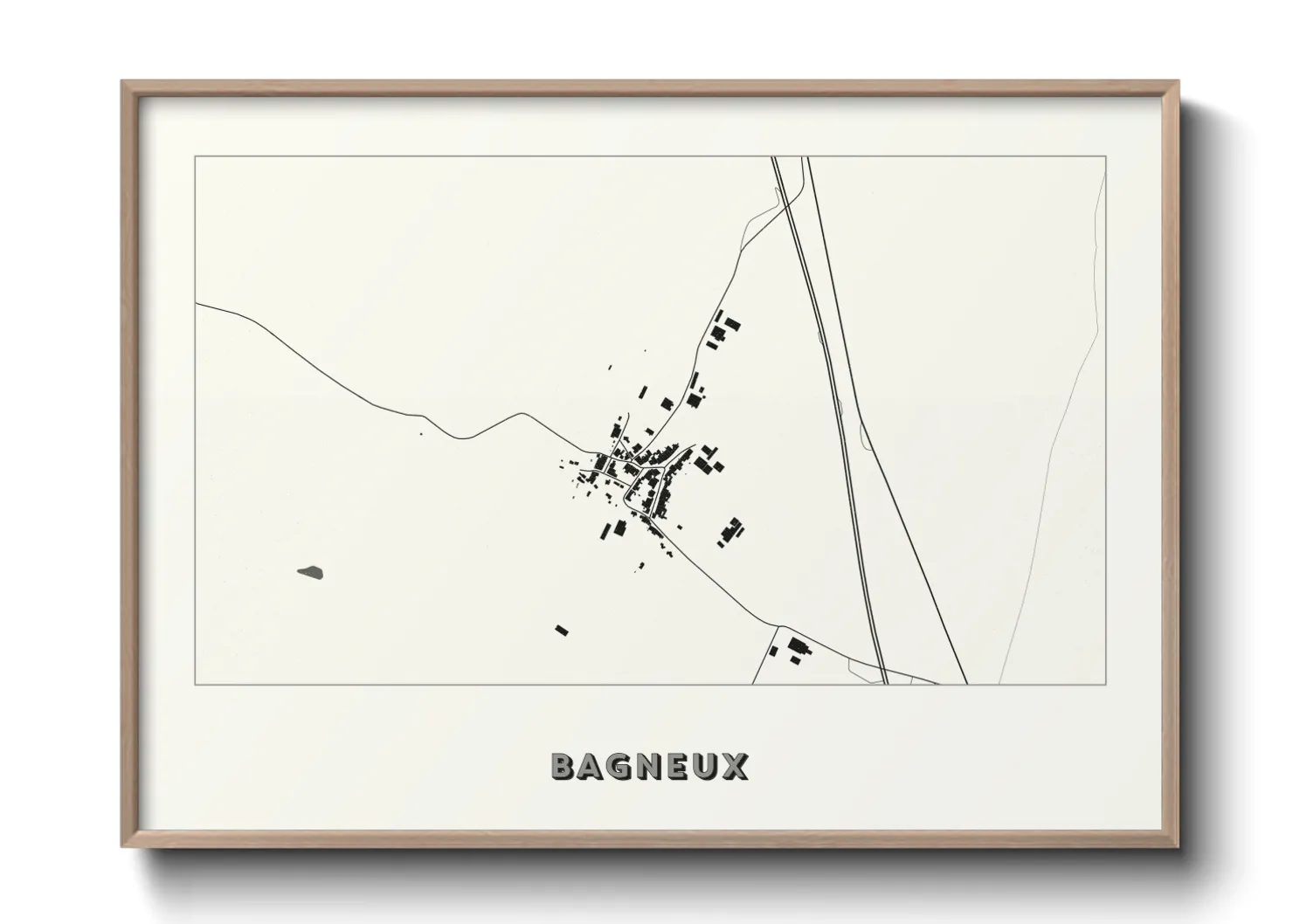 Une affiche de carte sur Bagneux