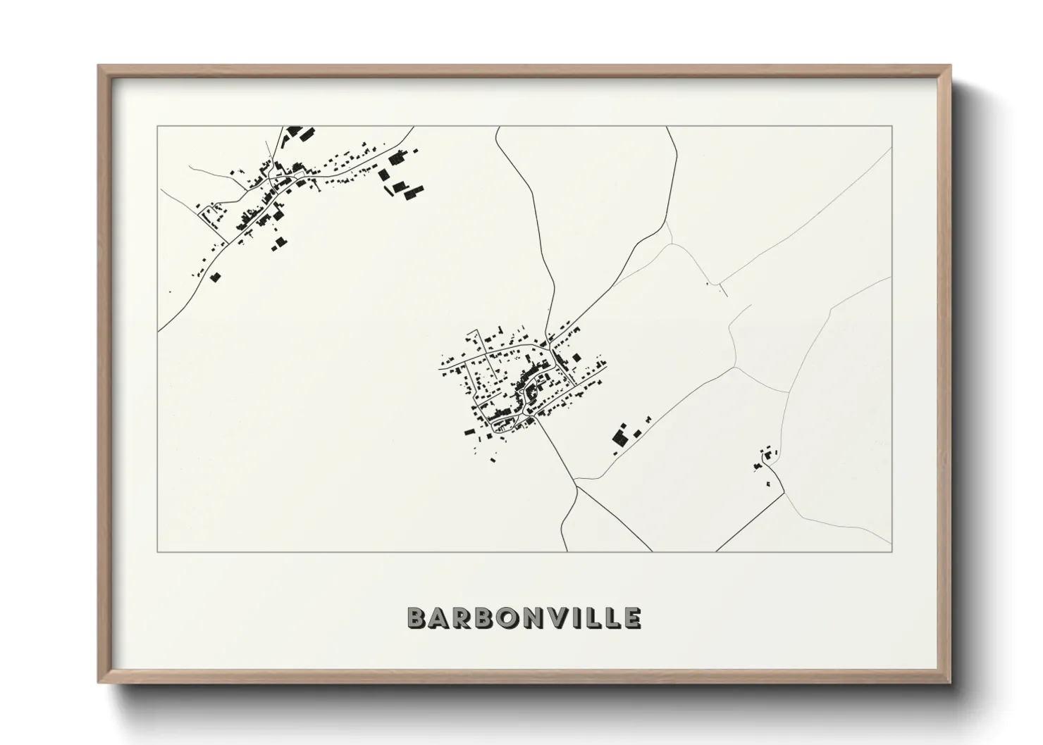 Une affiche de carte sur Barbonville