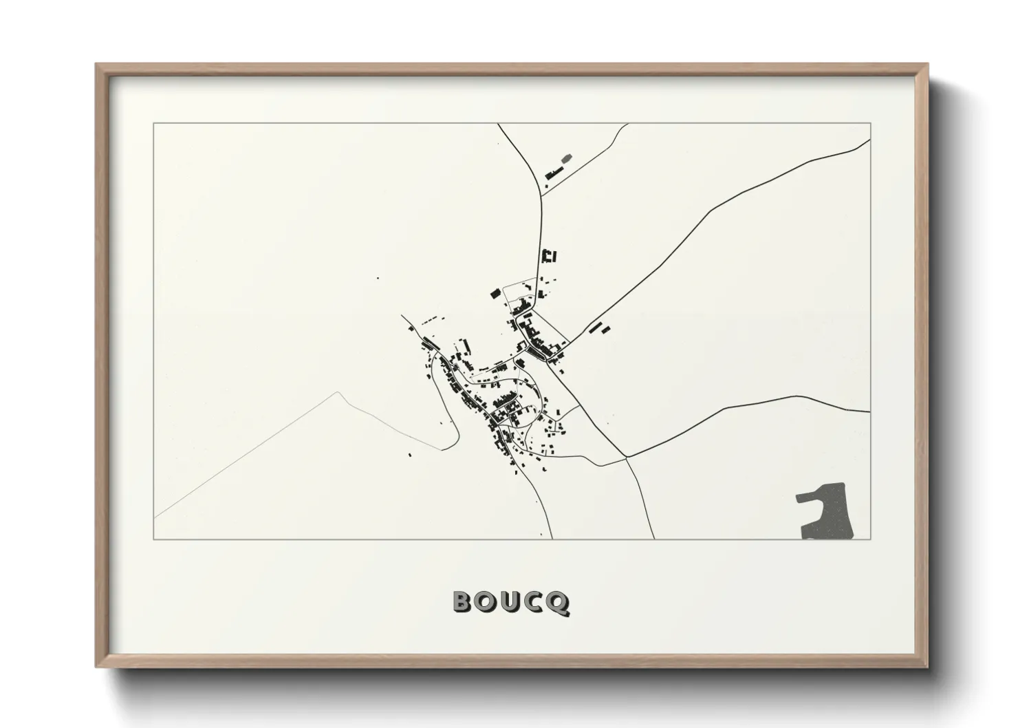 Une affiche de carte sur Boucq