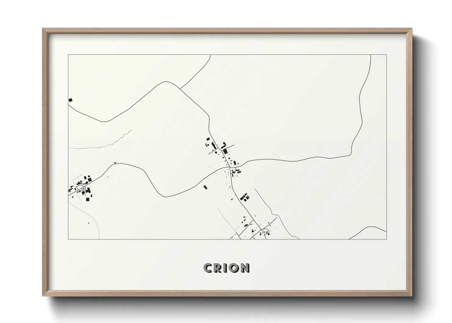 Une affiche de carte sur Crion