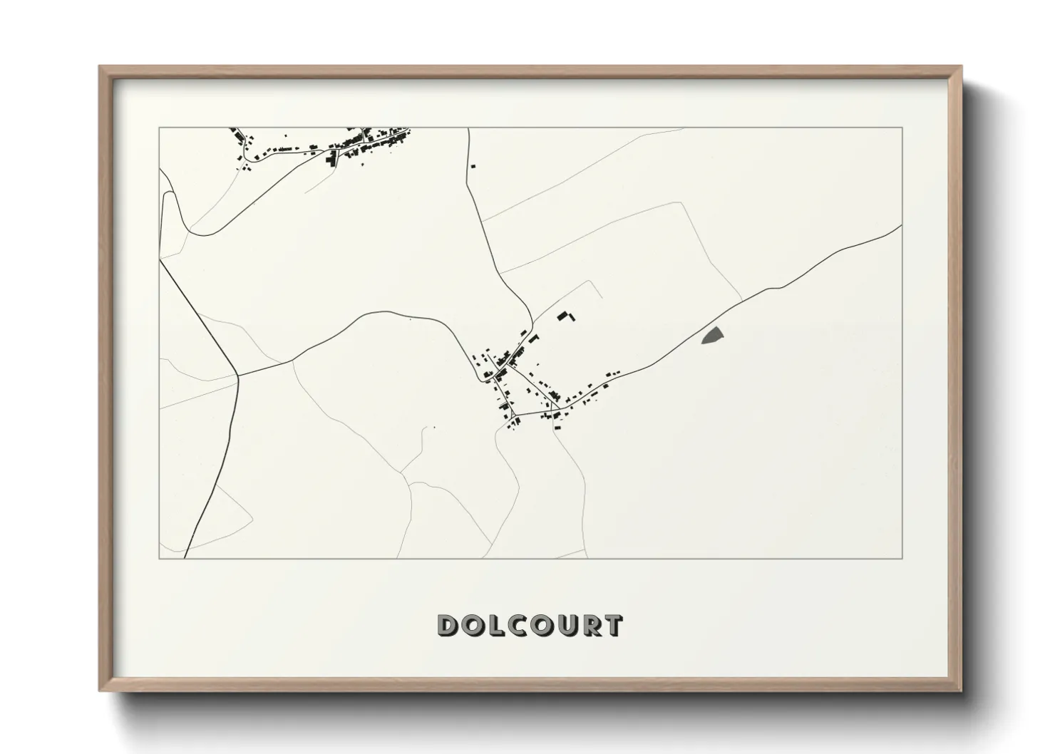 Une affiche de carte sur Dolcourt