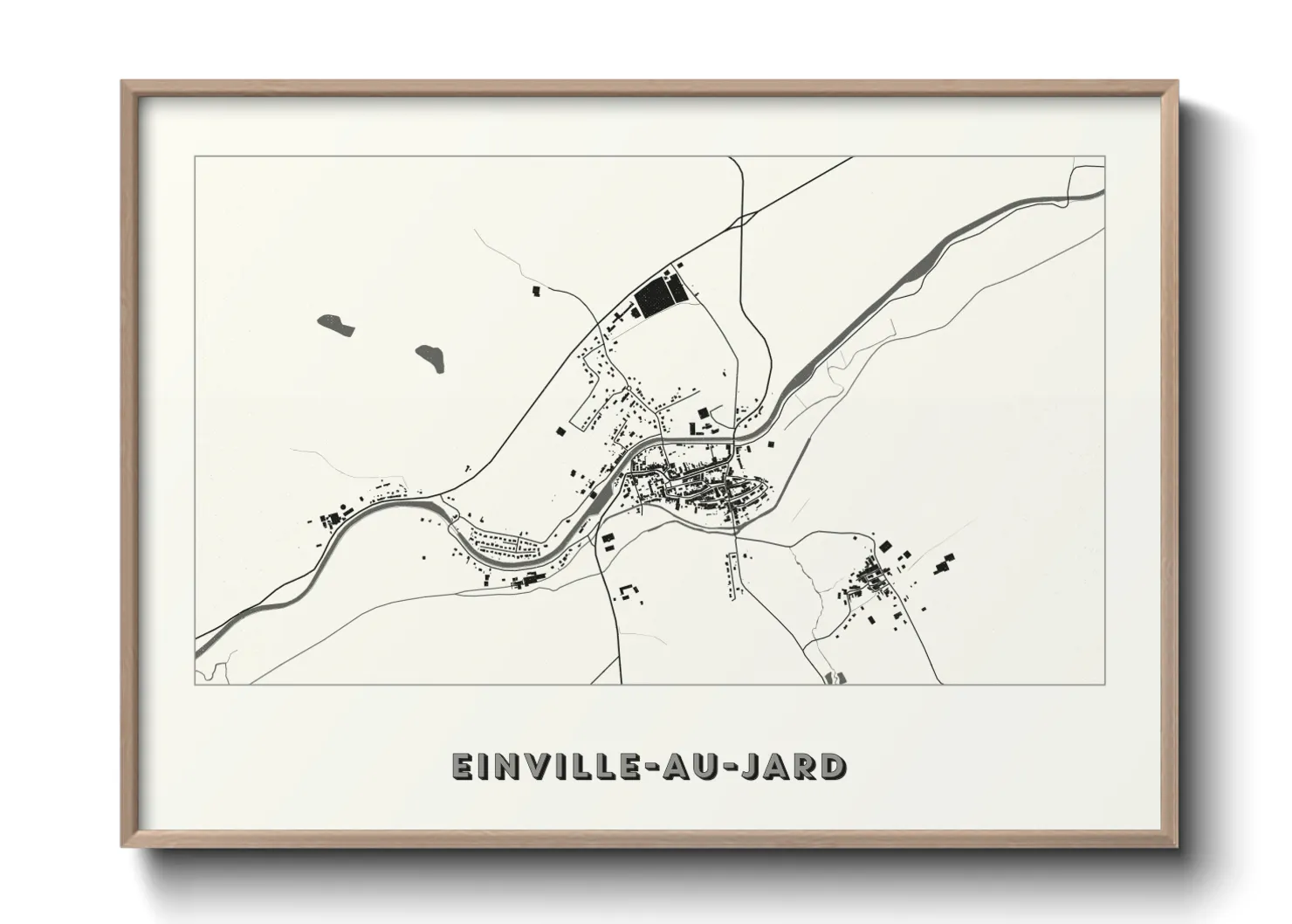 Une affiche de carte sur Einville-au-Jard