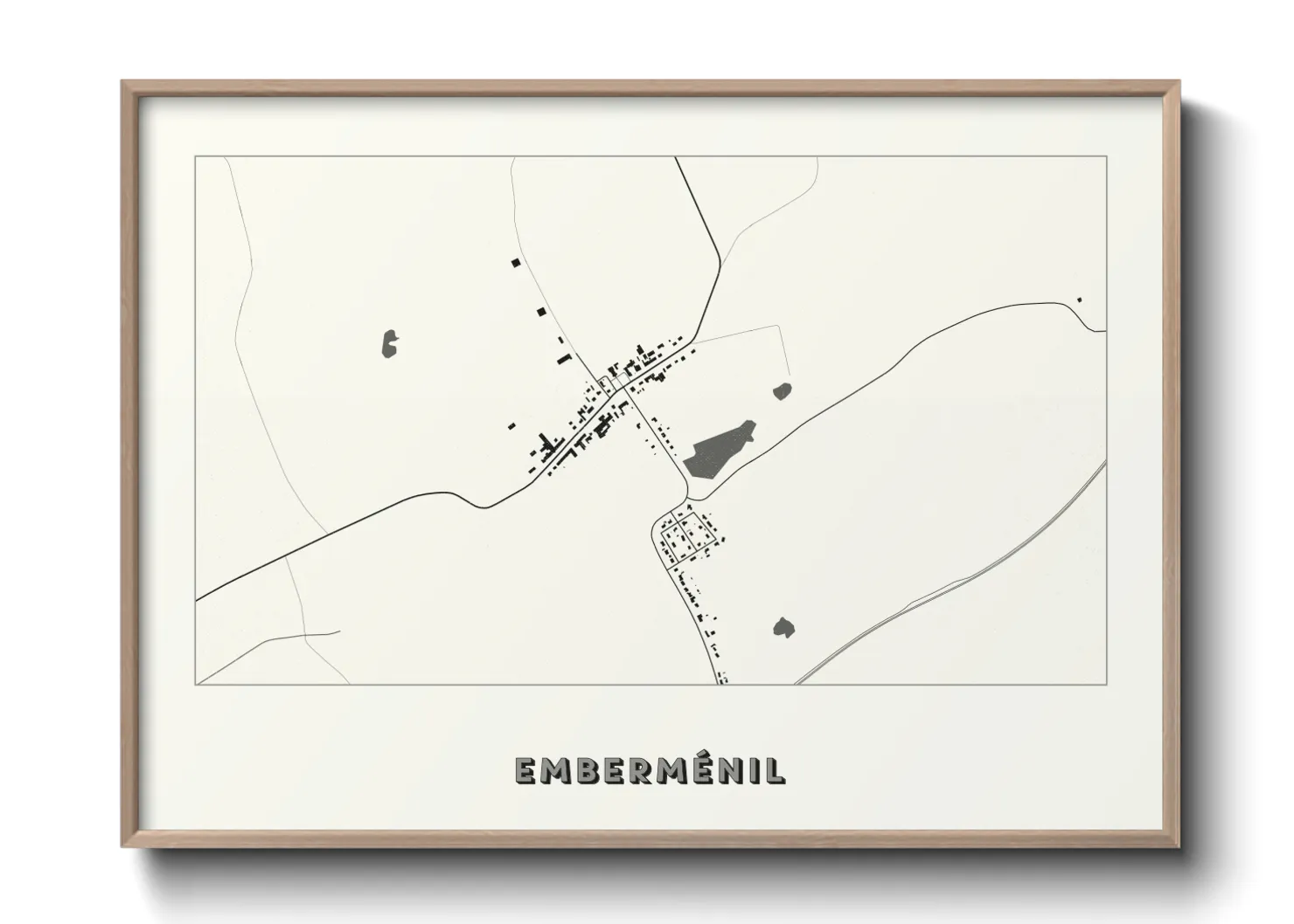 Une affiche de carte sur Emberménil