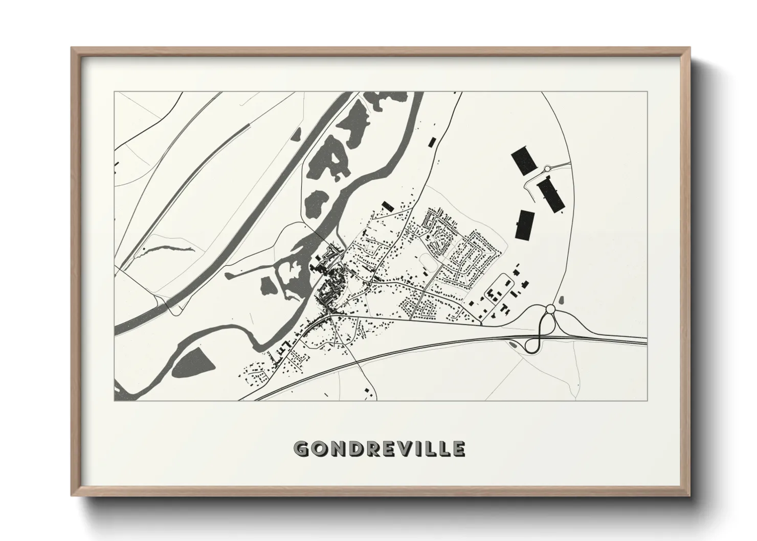 Une affiche de carte sur Gondreville