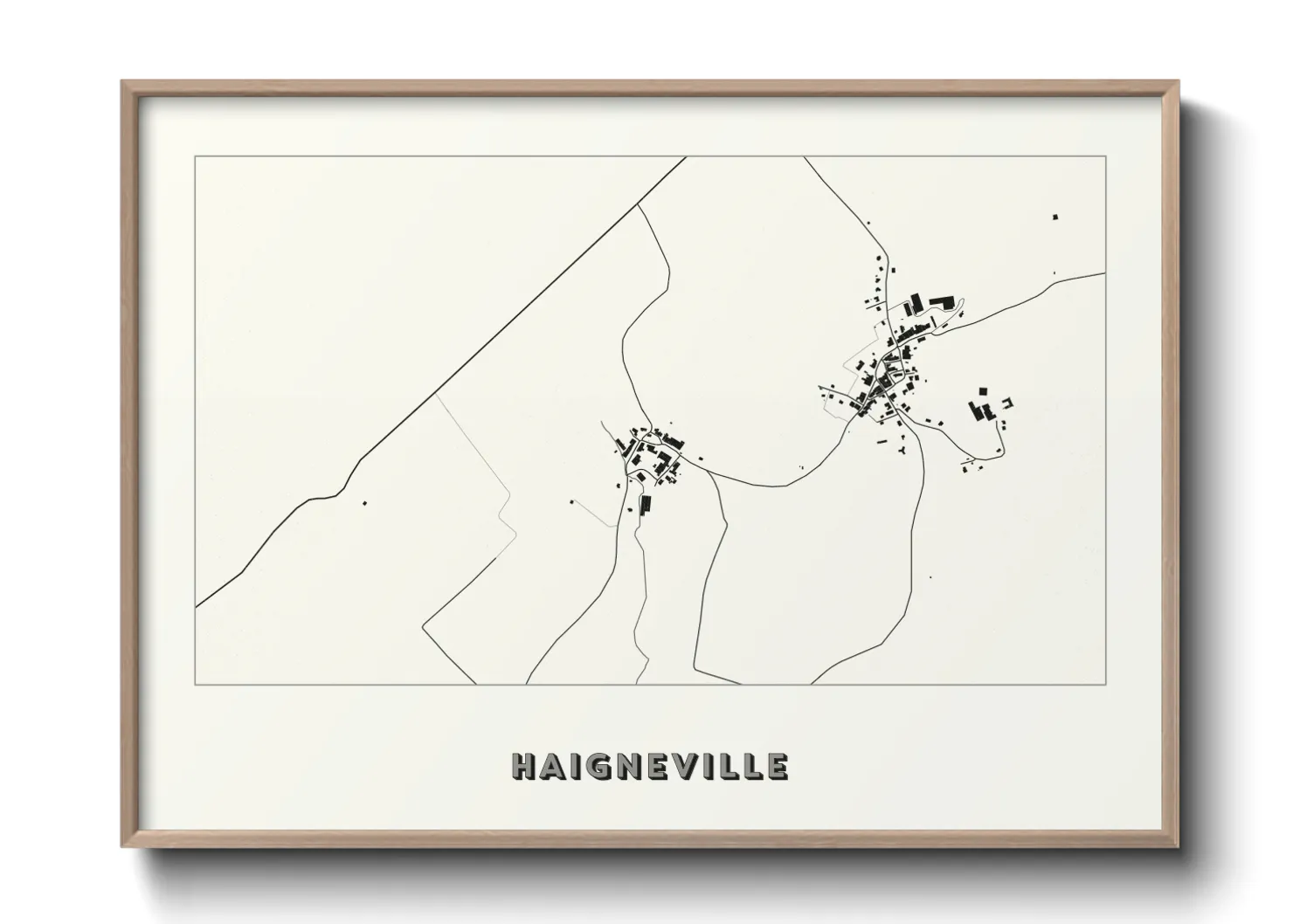 Une affiche de carte sur Haigneville