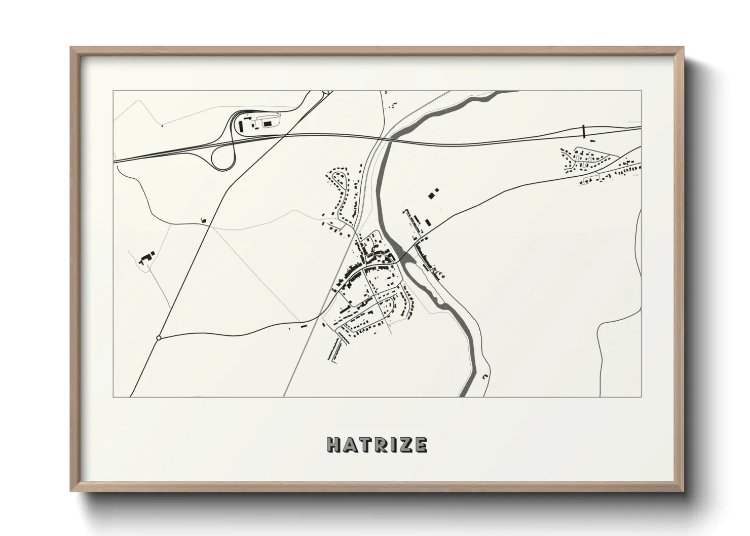 Une affiche de carte sur Hatrize