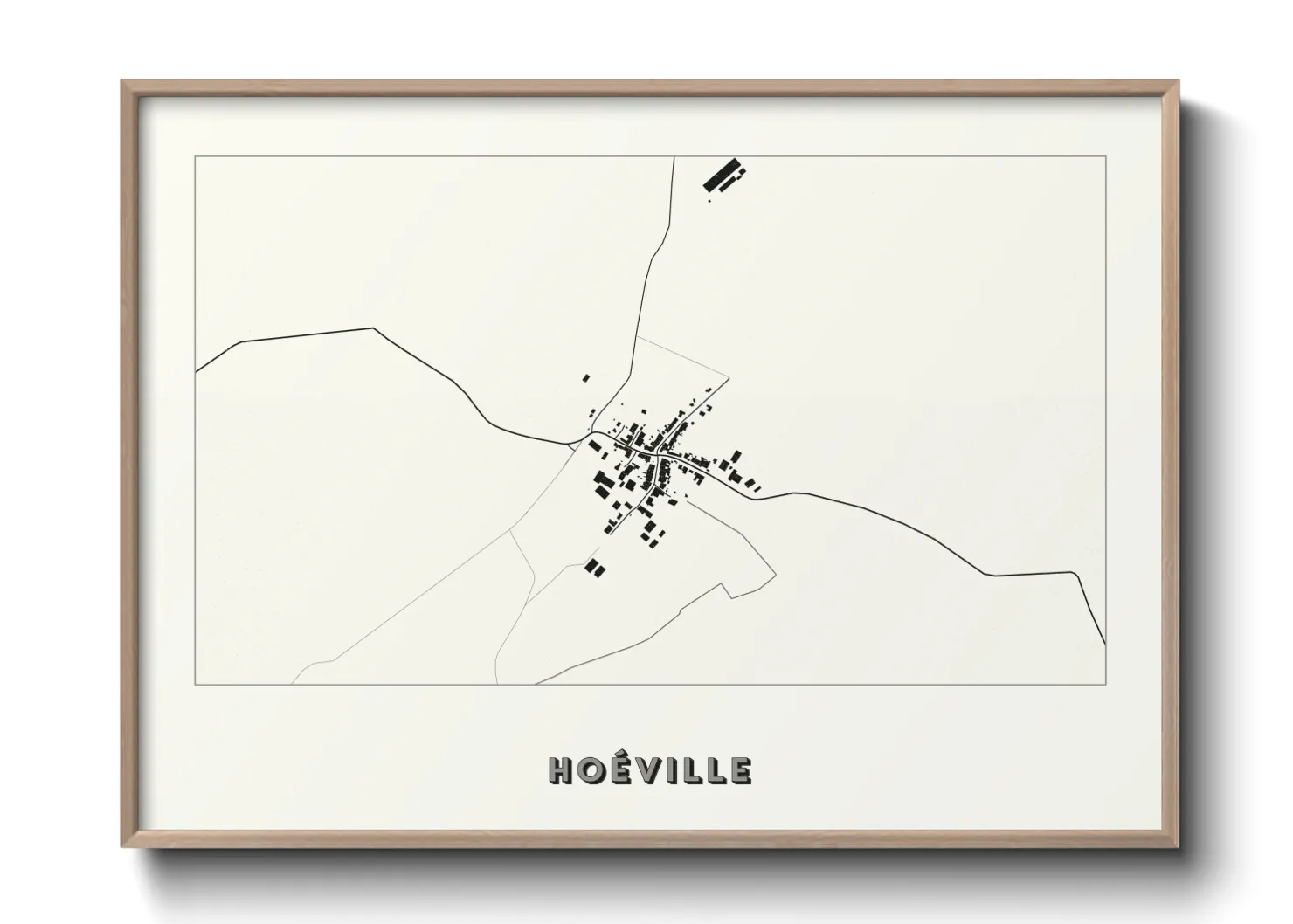 Une affiche de carte sur Hoéville