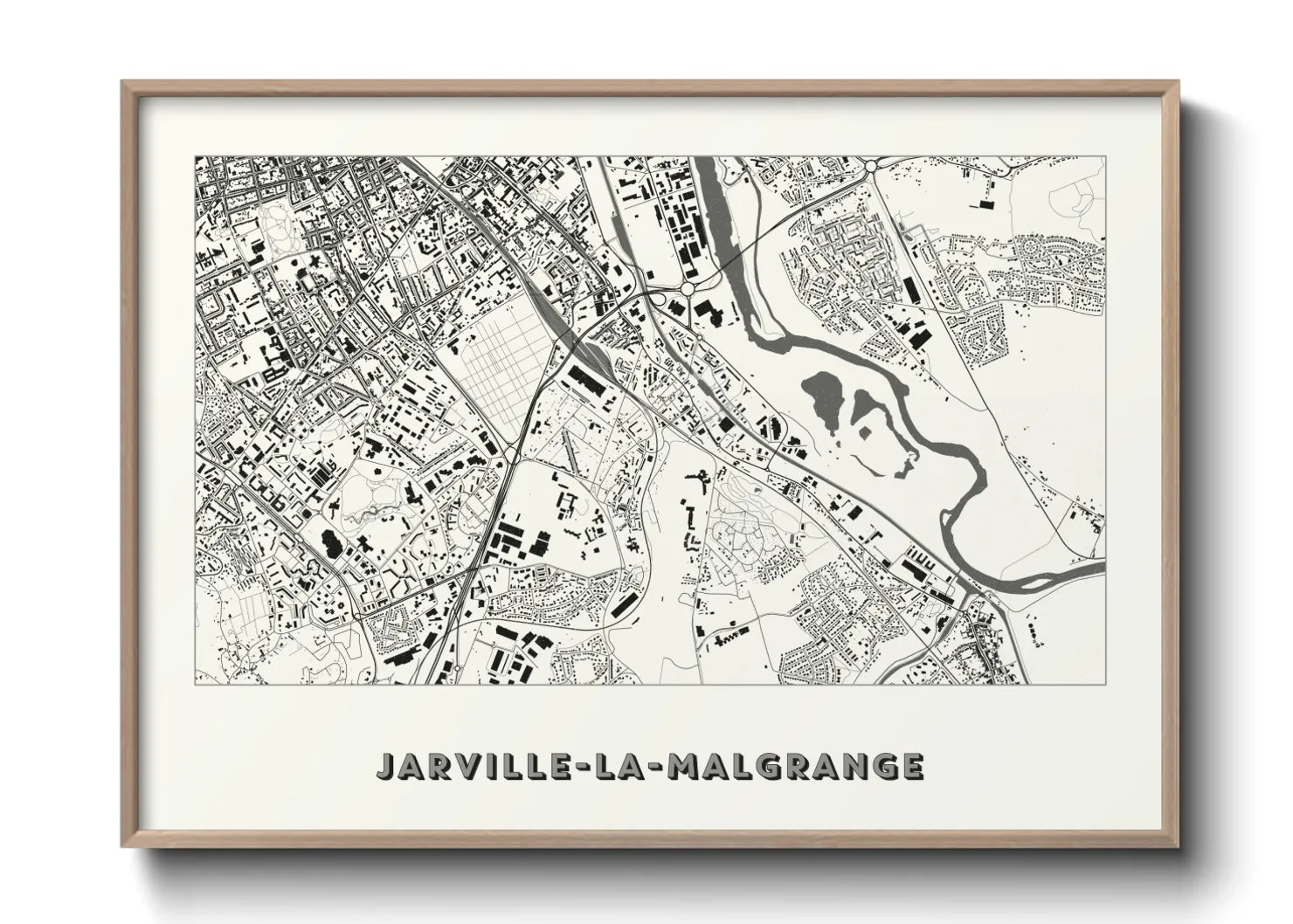 Une affiche de carte sur Jarville-la-Malgrange