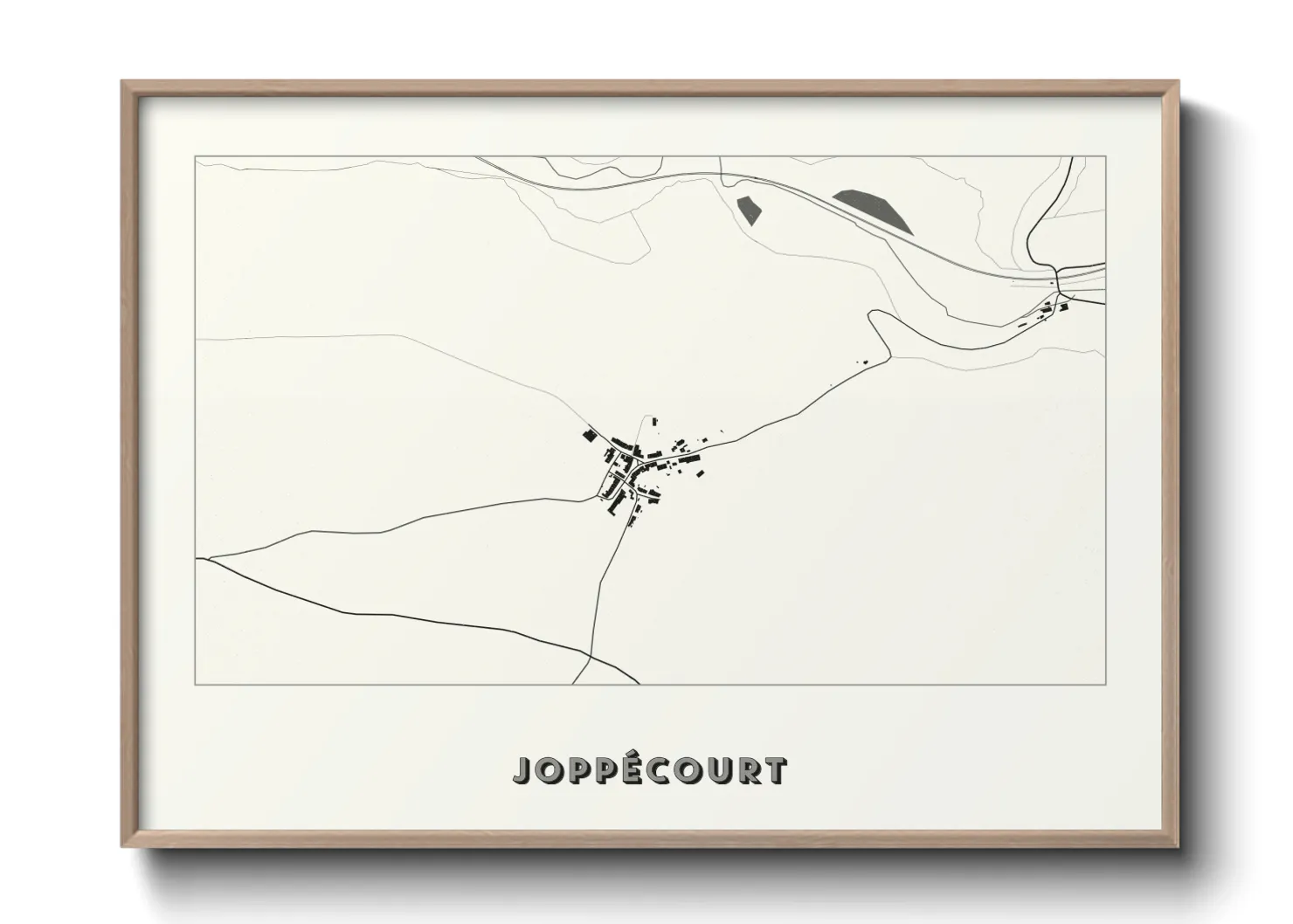 Une affiche de carte sur Joppécourt