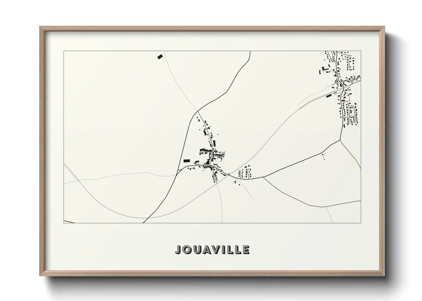 Une affiche de carte sur Jouaville