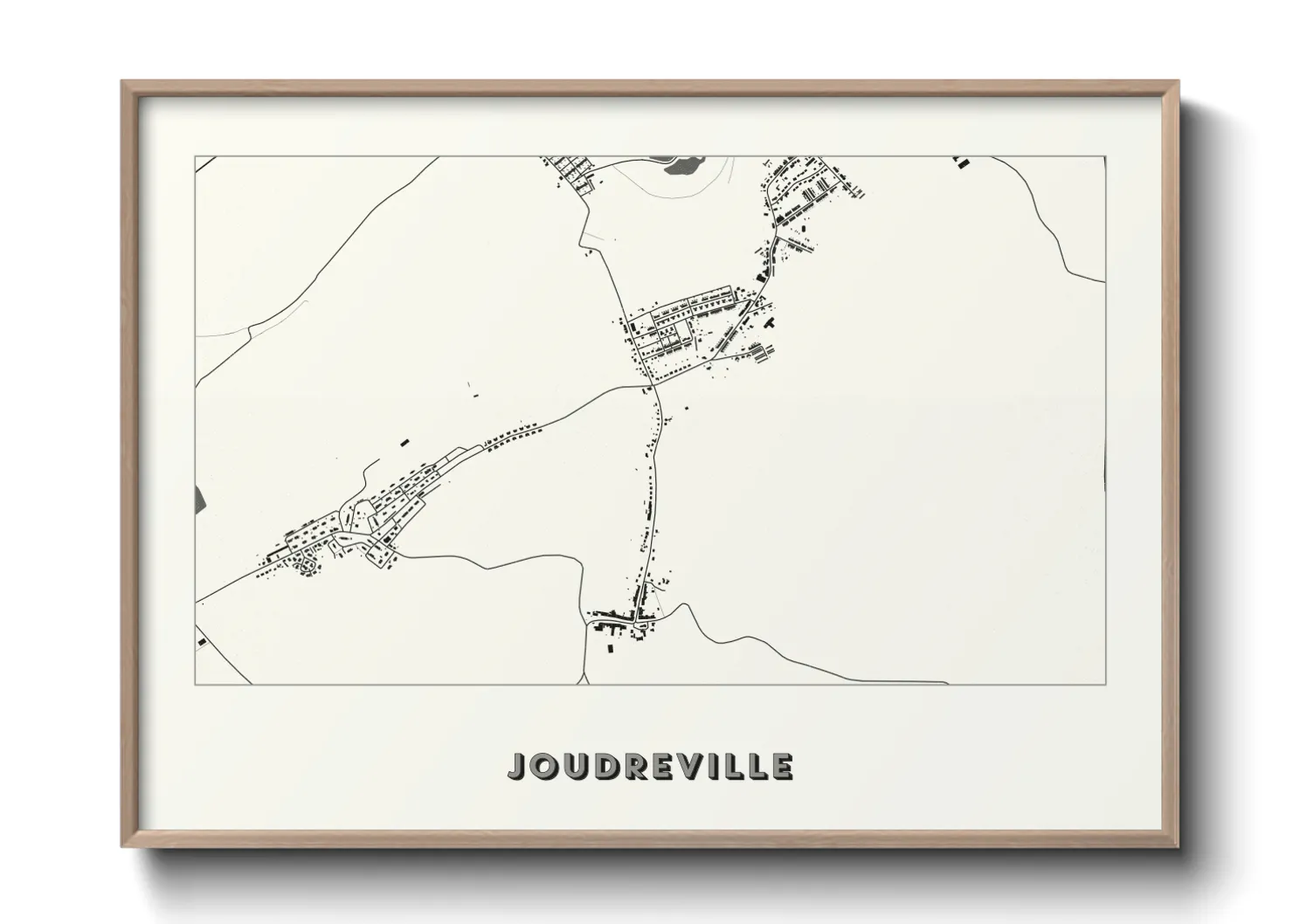 Une affiche de carte sur Joudreville