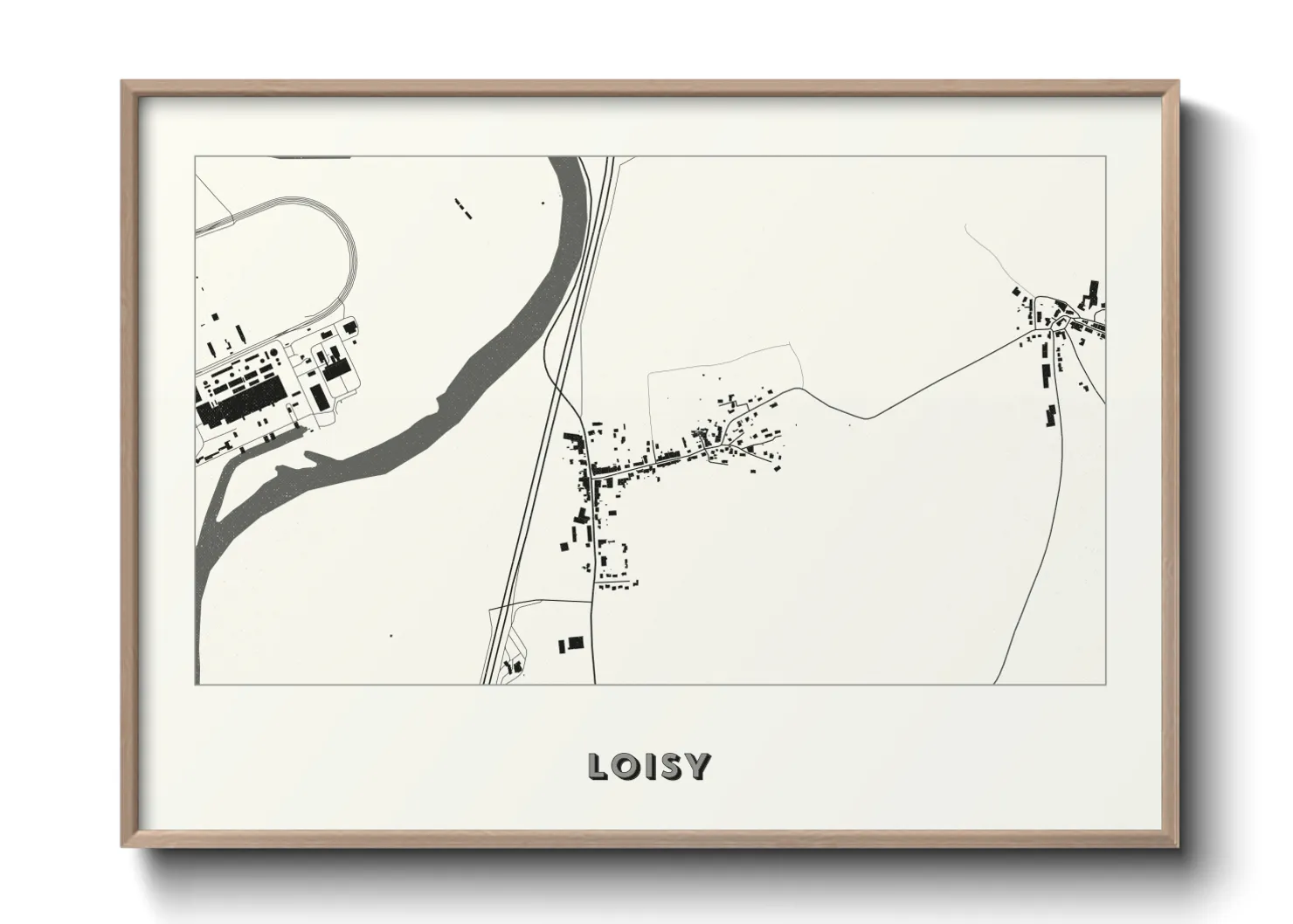 Une affiche de carte sur Loisy