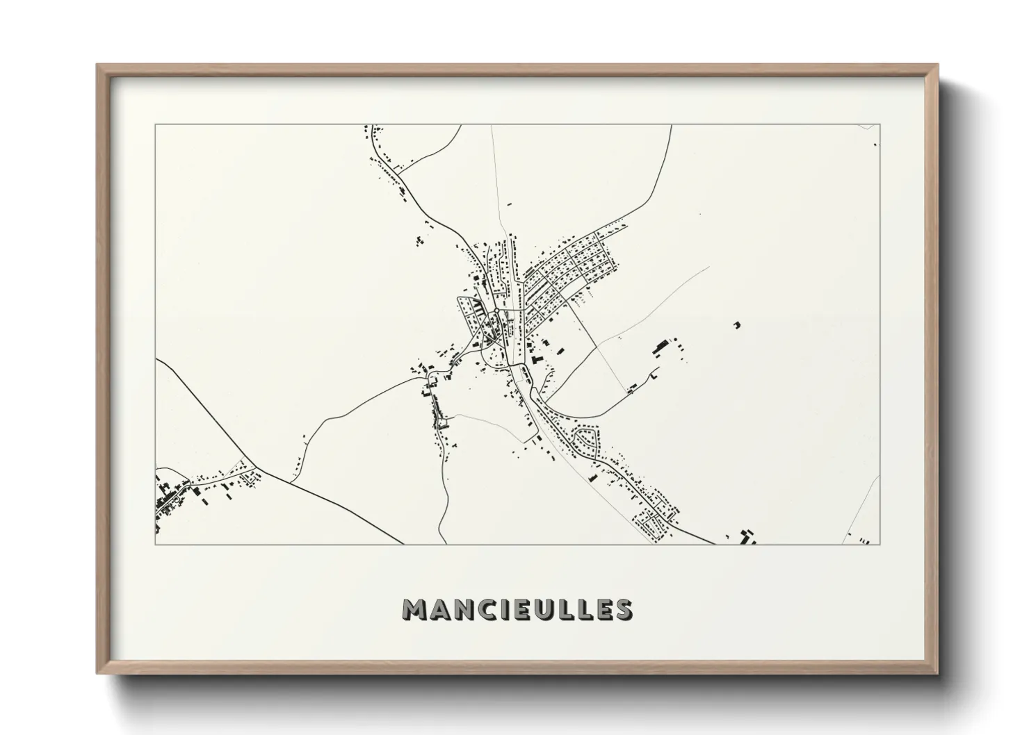 Une affiche de carte sur Mancieulles