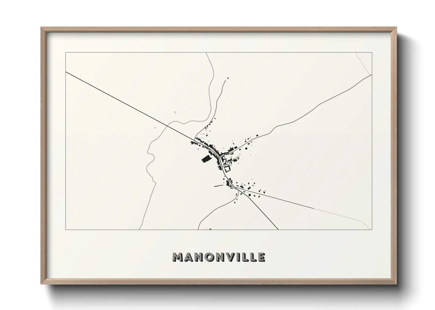 Une affiche de carte sur Manonville