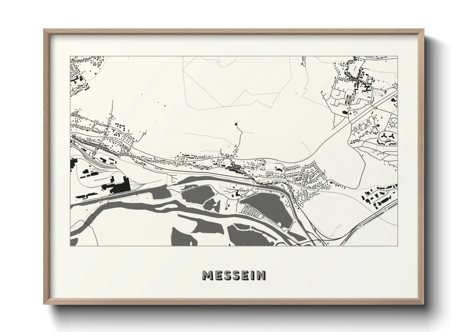 Une affiche de carte sur Messein