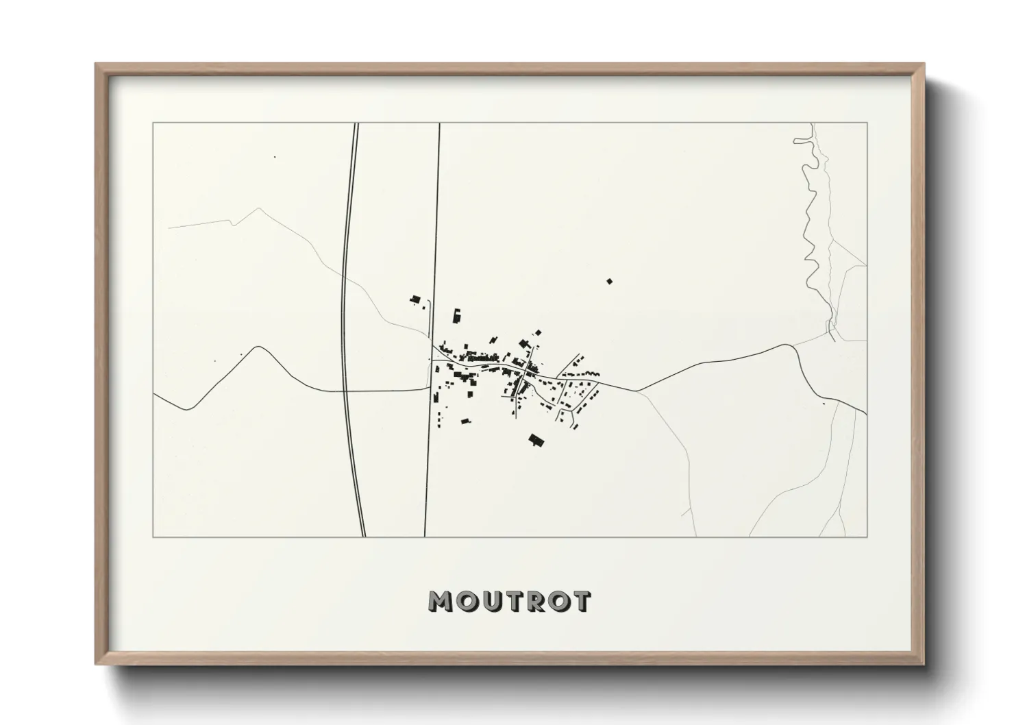 Une affiche de carte sur Moutrot