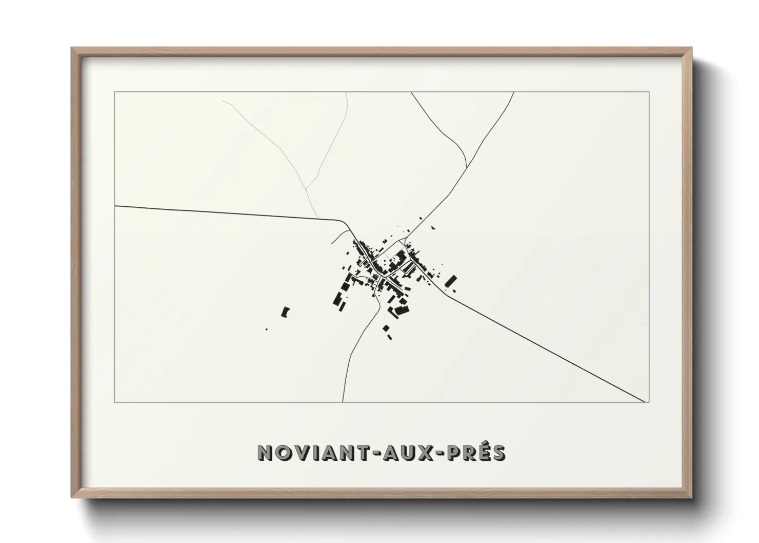 Une affiche de carte sur Noviant-aux-Prés