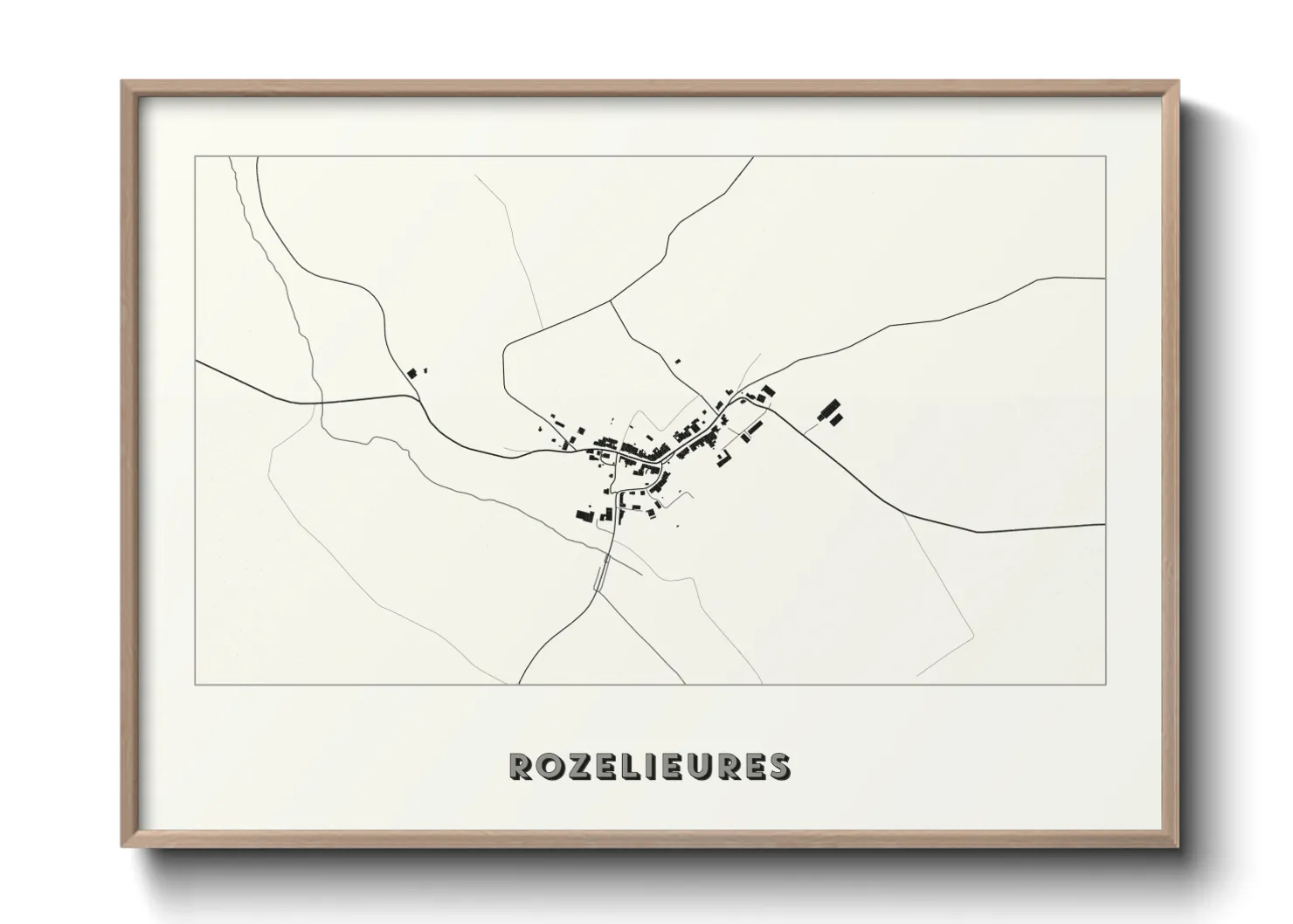 Une affiche de carte sur Rozelieures