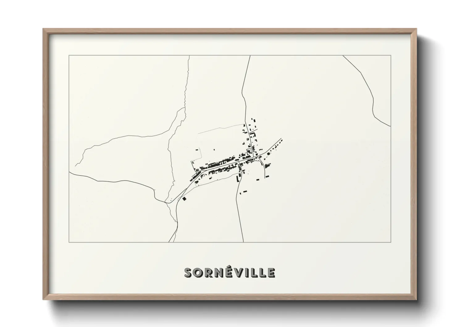 Une affiche de carte sur Sornéville