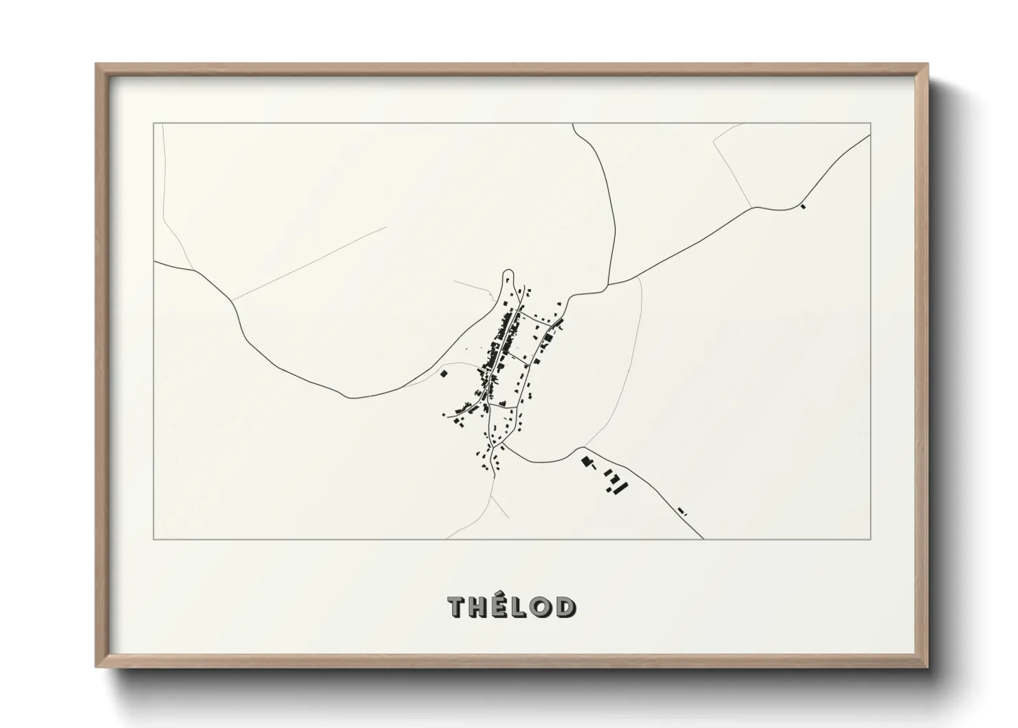 Une affiche de carte sur Thélod