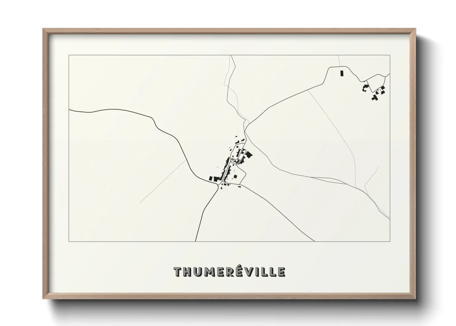 Une affiche de carte sur Thumeréville