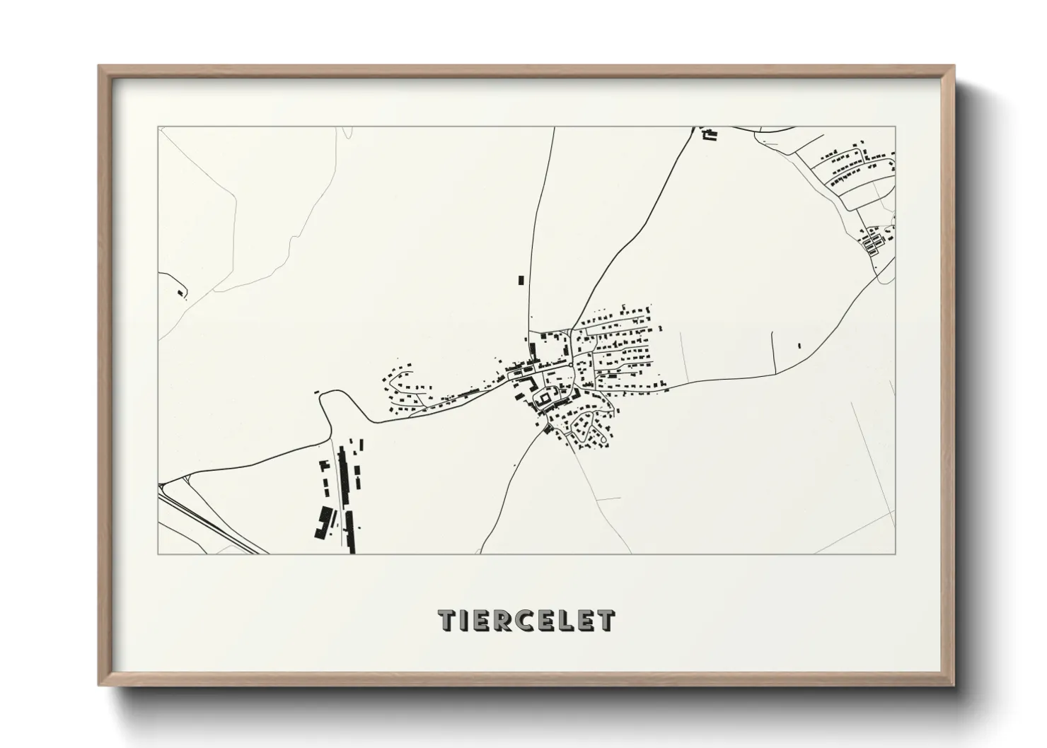 Une affiche de carte sur Tiercelet