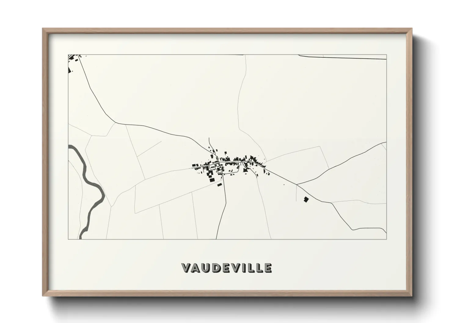 Une affiche de carte sur Vaudeville