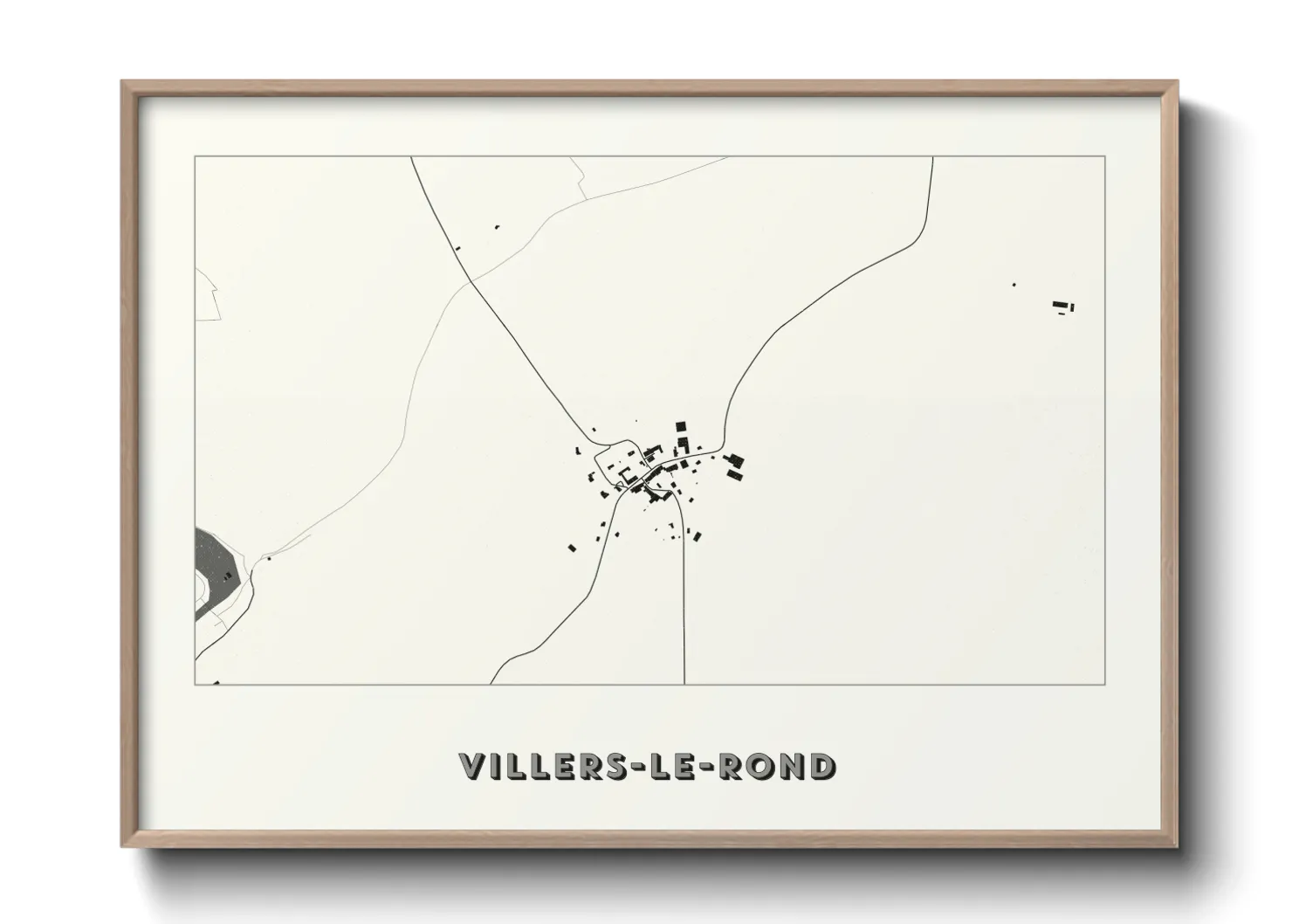 Une affiche de carte sur Villers-le-Rond