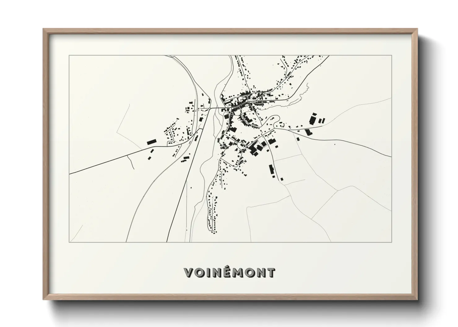 Une affiche de carte sur Voinémont
