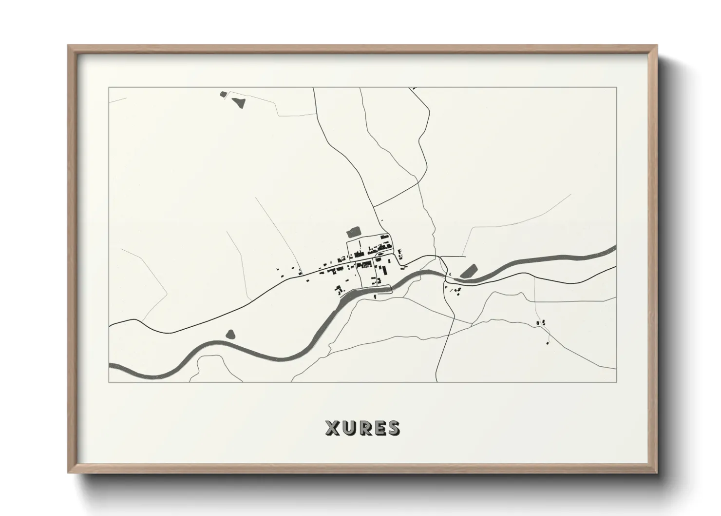 Une affiche de carte sur Xures