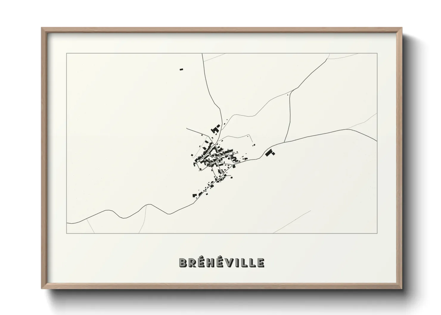 Une affiche de carte sur Bréhéville