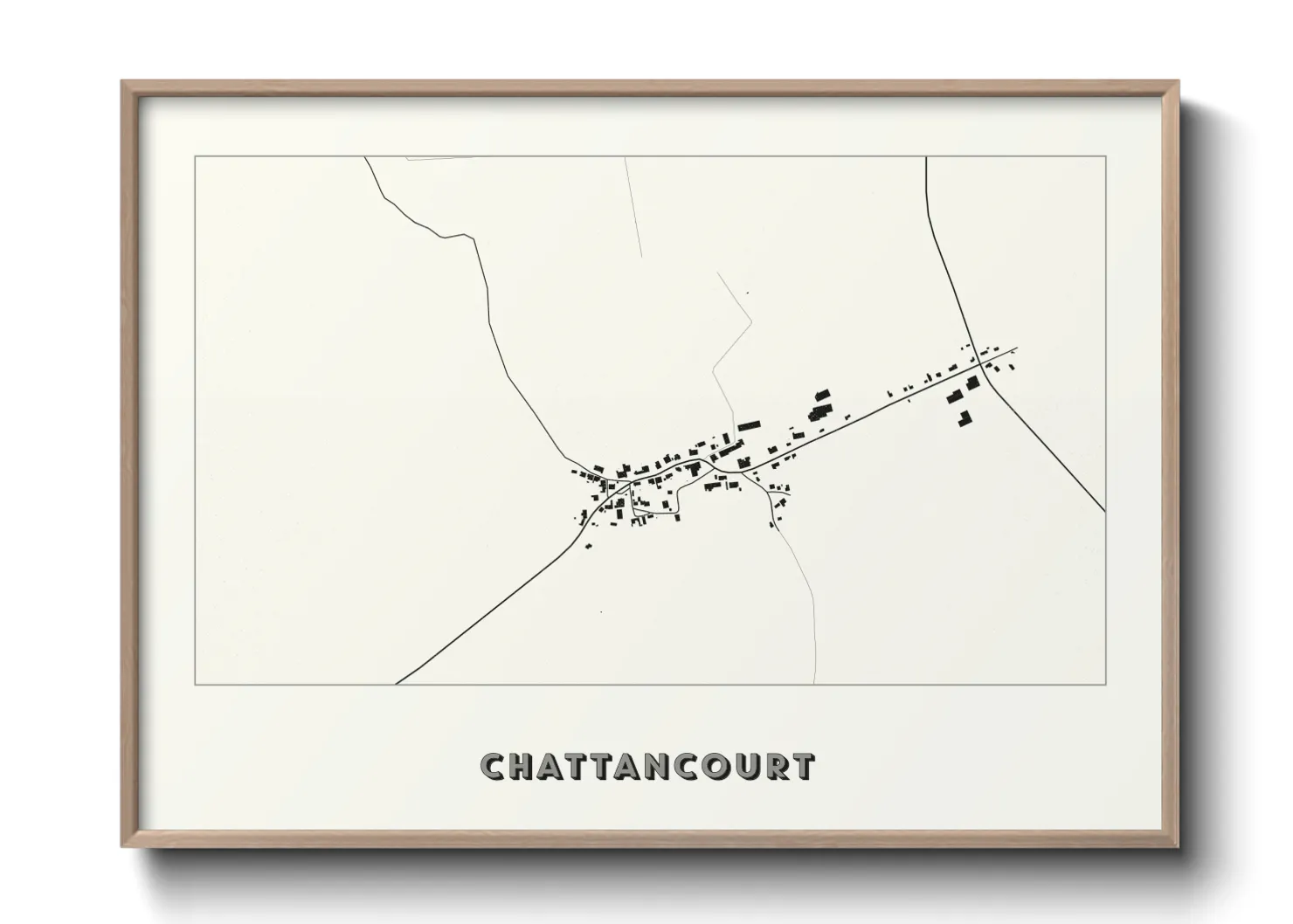 Une affiche de carte sur Chattancourt