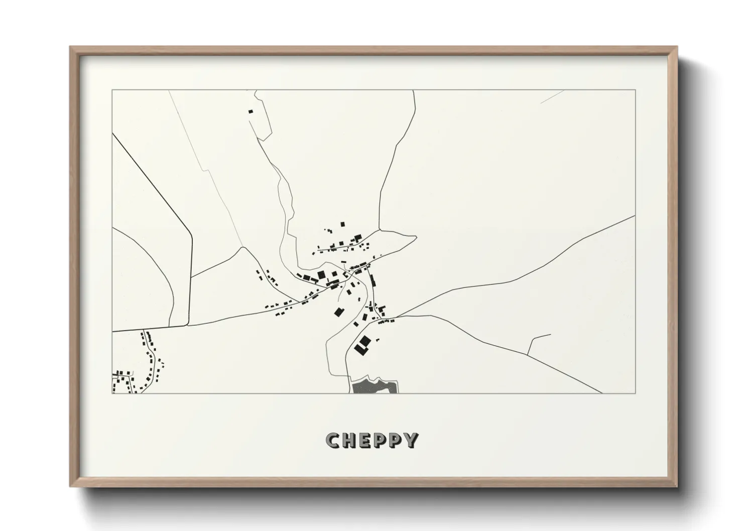 Une affiche de carte sur Cheppy
