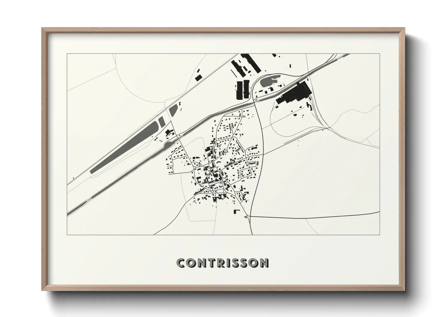 Une affiche de carte sur Contrisson
