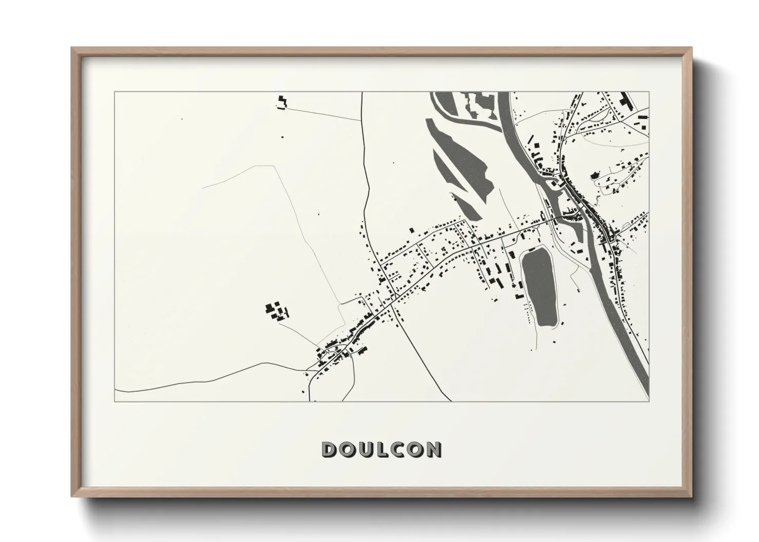 Une affiche de carte sur Doulcon