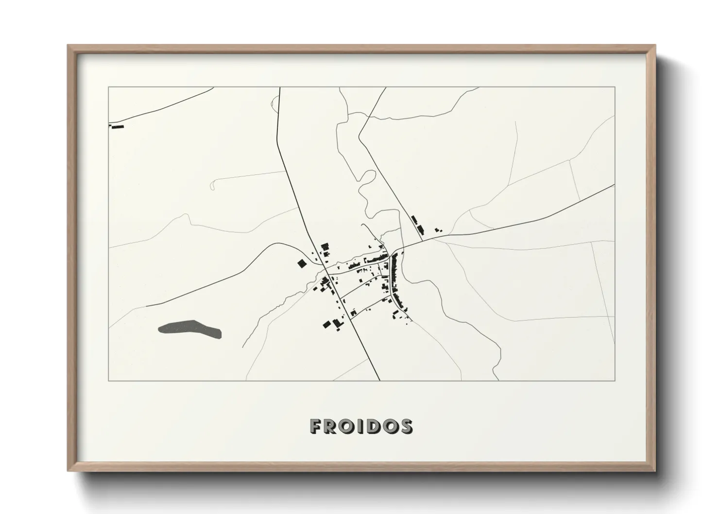 Une affiche de carte sur Froidos