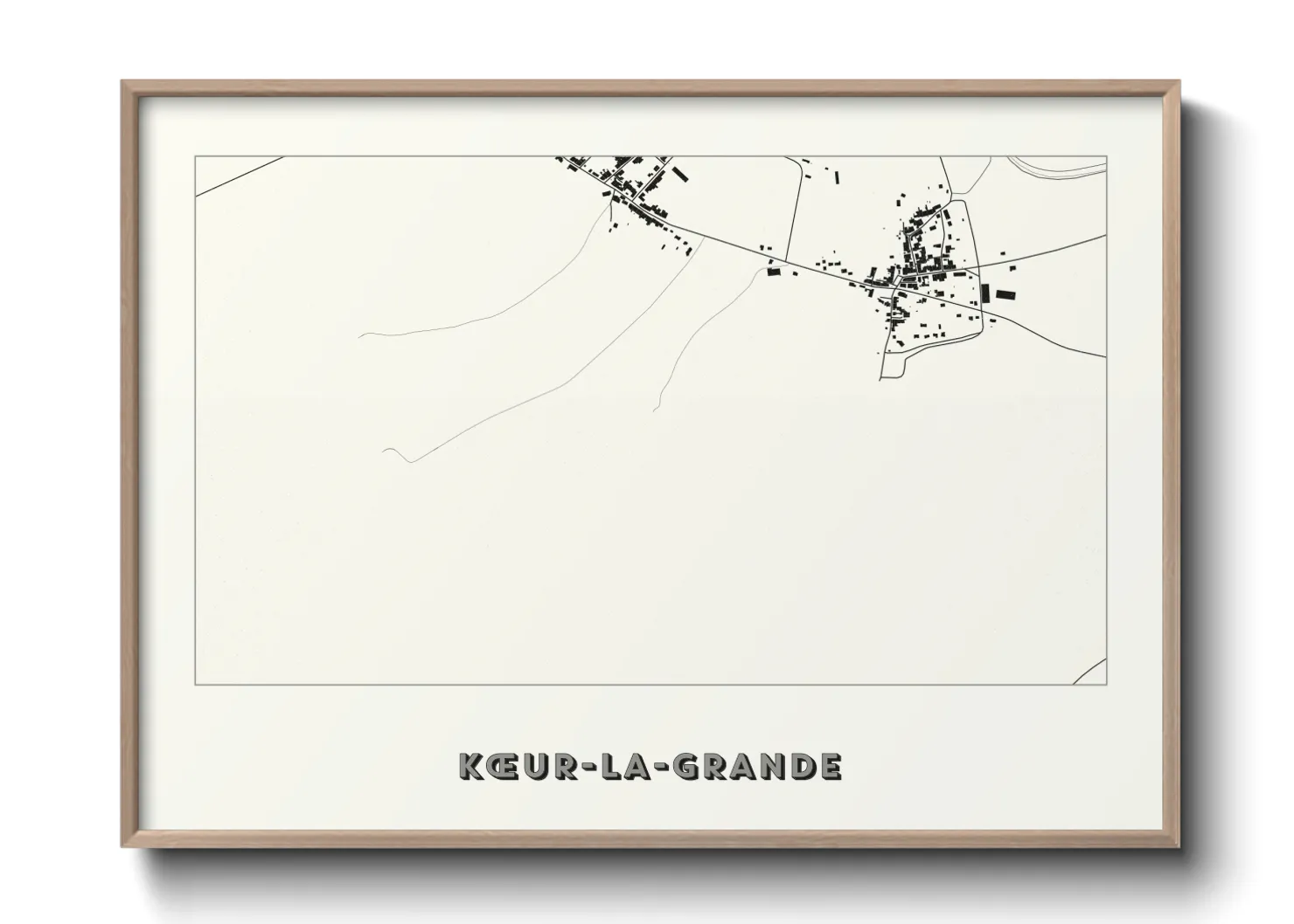 Une affiche de carte sur Kœur-la-Grande