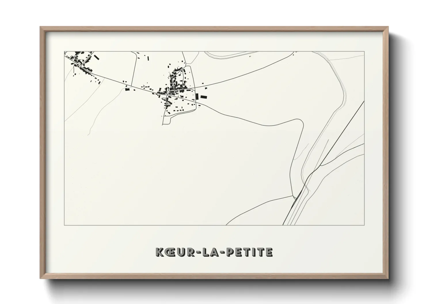 Une affiche de carte sur Kœur-la-Petite